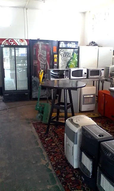 Fridges in the Mobile Fridge Repairs workshop